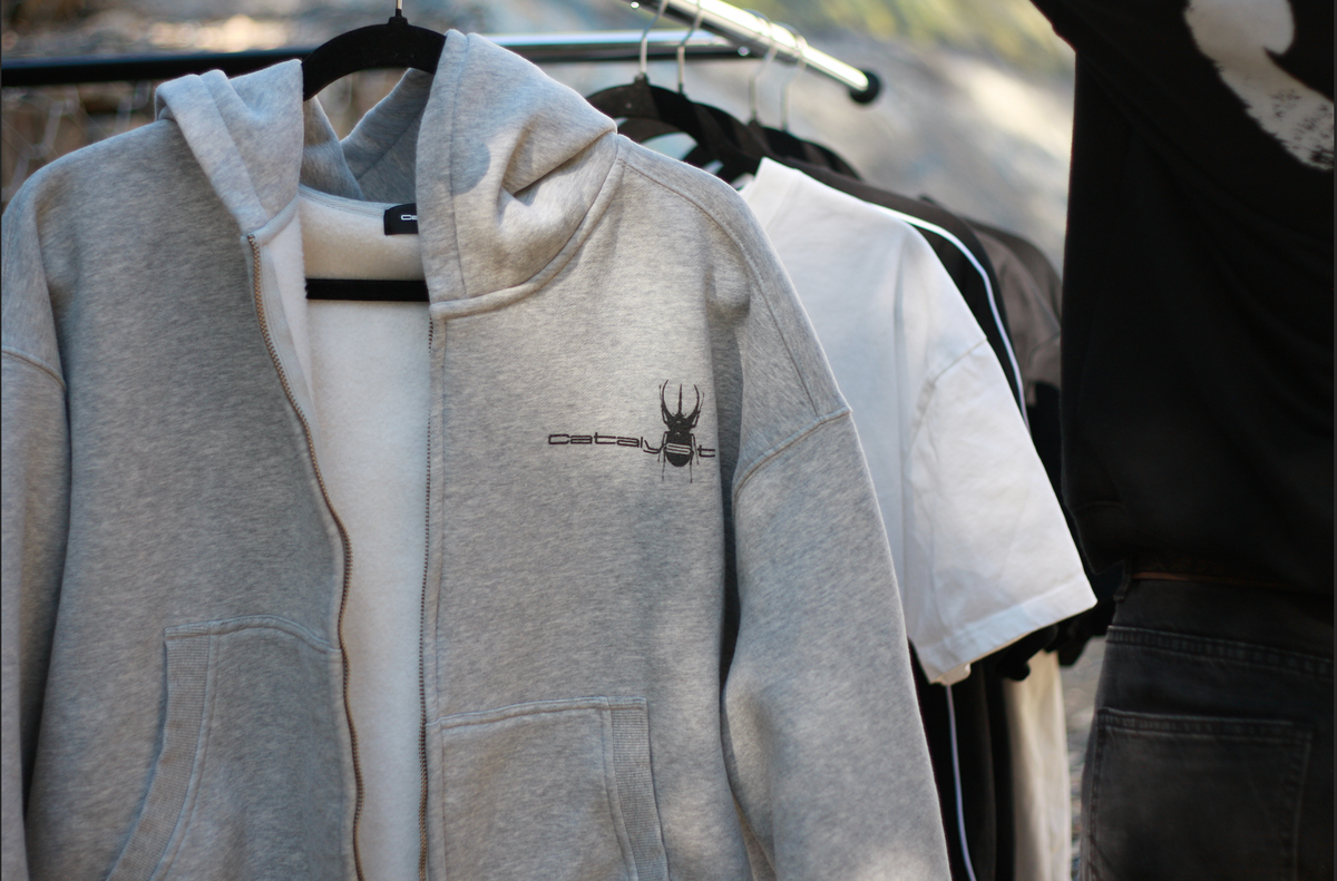 Catalyst Beetle Grey zipup hoodie