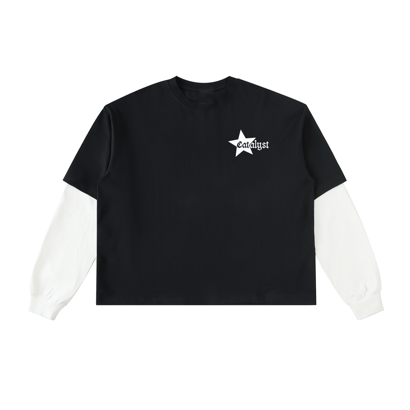 Catalyst Beetle Contrast Sleeve Cotton T-Shirt