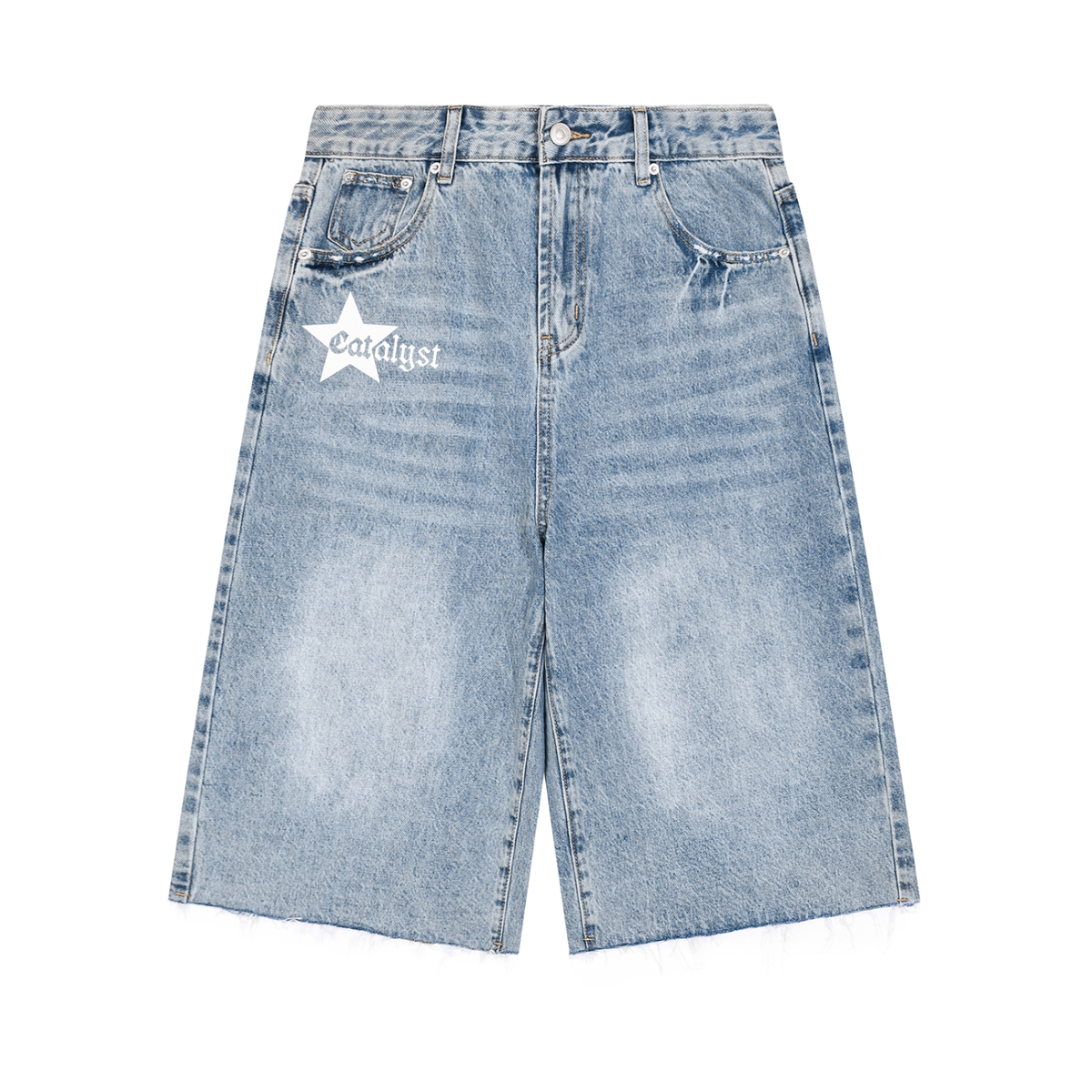 Men’s Vintage Wide Leg Denim Shorts