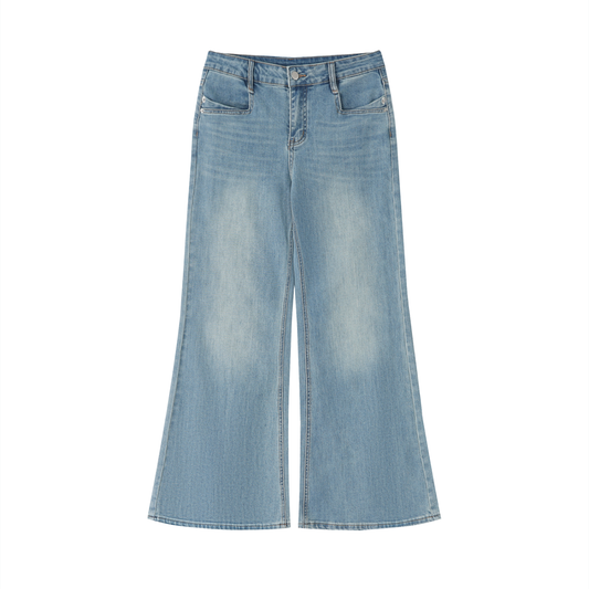 Catalyst Women's Vintage Wash Flared Leg Jeans