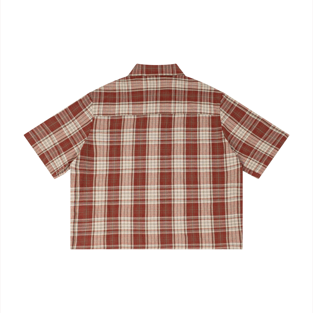 Catalyst unisex Plaid Boxy Short Sleeve Shirt